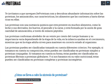 Tablet Screenshot of deproteinas.com